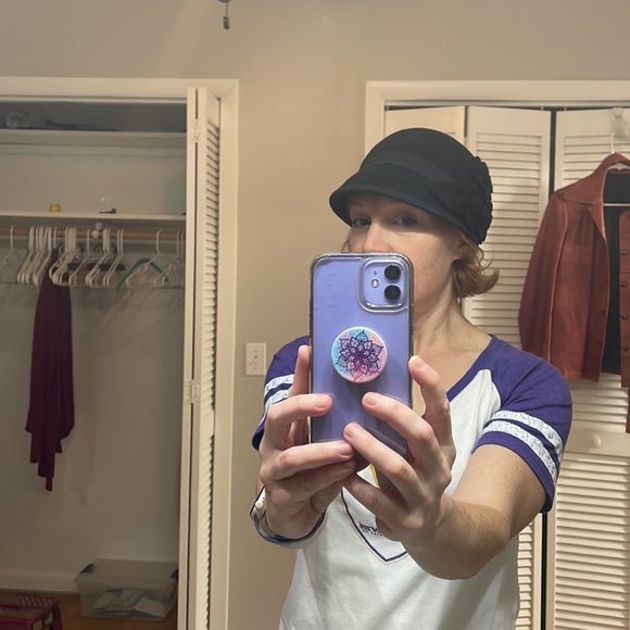 Black cloche hat excellent condition - Picture 5 of 5